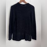 Sabo Skirt  Black Knit Loose Fit Crewneck Pullover Sweater S Photo 2
