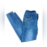 Vocal Size Large 28” Waist Women’s Rhinestone Pearls Bedazzled Jeans Denim Jean Photo 2