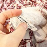 American Eagle  Outfitters Sleeveless V-Neck Side Tie Tiered Midi Dress Berry S Photo 2