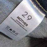 NWT Mother The Patch Maven Heel in Coastal Colors Loose Fit Wide Leg Jeans 29 Blue Photo 4