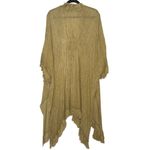 Free People Women’s Sun Bleached Fringe Kimono Gold One Size Photo 3