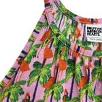 Bouffants And Broken Hearts Tank Top Linen Pink Tropical Flamingo Print Large Photo 1