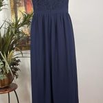 Kate & Mallory Kate & Malory Maxi Gown Small Blue Beach Party Night Bridesmaid Evening Formal Photo 4