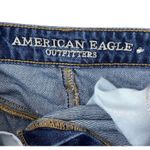American Eagle Hi-Rise Festival Mini Distressed Mini Jean Denim Skirt Size 2 Photo 4