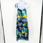 One Teaspoon Womens Boho Beachy Tropical Hawaiian Sleeveless Dress Size M Blue Photo 10
