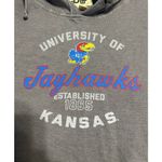 Blue 84  Kansas Jayhawks Hoodie Size XL Hooded Sweatshirt Gray NCAA KU Photo 2