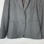 Helmut Lang Woman’s size 2 Heathered 2-button wool blazer Grey Career Wear Photo 3