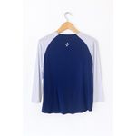 JoFit Women’s Active Top Size M Long Sleeve Blue White Raglan Stretch Shirt Size M Photo 1