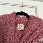 Hippie Rose  Womens Fuzzy Turtleneck Soft Pink White Pullover Sweater Sz M Photo 3