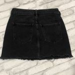 PacSun  black floral denim short skirt Photo 3