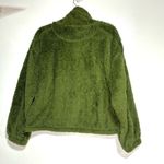 Free People Movement Green Bug Sky High Neck Oversized Quarter Zip Fuzzy XS Photo 10