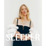 Sleeper Arle Ruffled Linen Midi Dress Black & White Womens Size XL Photo 11