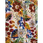 C&C California Casual Tropical Floral Print Linen Wide Leg Pants Sz Lg Colorful Photo 2