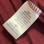 Andree by Unit  size medium dress long sleeve color block creme green maroon Photo 5