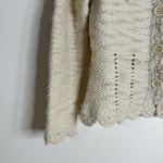 Vtg Alps 100% Wool Long Sleeve Chunky Cottage Core Button Cardigan Sweater M Size M Photo 2