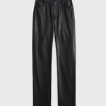 Abercrombie & Fitch Vegan Leather High Rise Pants Photo 5