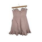 Selfie Leslie Stacey Frill Bustier Wrap Strapless Mini Dress in Blush Size S Photo 11