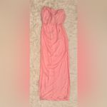 House Of CB NWOT  Adrienne Strapless Maxi Gown Dress in Pink Size XL a-c cup Photo 4