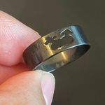 Boy and girl symbols black ring size 10.5 Photo 5