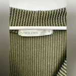 Altar'd State Altar’d State Aida Ribbed Button Down Olive Green Top Size M Photo 2