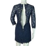 Dress Forum Sheath Dress Navy Blue Lace 3/4 Sleeve Cocktail Dress Mini Dress S Photo 3