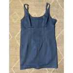 No Boundaries  Mini Dress Women Size L 12/14. Blue Stretch Denim Fitted Sheath Photo 1