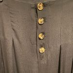 Lulus  Stroll on Over Black Button-Front Wide Leg Pants Size M Photo 4