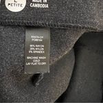 Betabrand  Womens Dress Pant Yoga Pants Straight Charcoal Gray SZ L Petite Photo 5