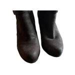 Kenneth Cole Reaction Brown Pebbled Leather Wedge Heel Ankle Boots Size 8.5 Photo 6