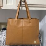 Vince Camuto ELVAN-TO Pebbled Leather Tote in Walnut Brown Large Photo 3