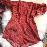 Princess Polly Red Romper  Photo 0