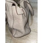 Fossil Rare  Hayden Leather Textured Satchel Bag Beige Stone‎ Photo 5