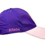 Kitson Los Angeles | Y2K Rainbow Apples Adjustable Strap Back Baseball Cap Hat Purple Photo 3