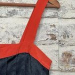 Marc by Marc Jacobs  Silk blend Tank Top Button Up navy and Orange Size 6 Photo 4