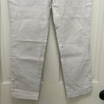 Tribal Pull On Crispy White Skinny Cut Pants w/ Crochet Ankles Photo 4