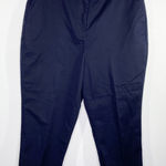 Lands' End Navy Blue Cotton Blend Cropped Pants Capri Women's Size 16 Petite 16P Photo 0