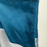Cacique  Blue Colorblock Sheer Satin Chiffon Slip Plus Size 26 HEAVILY FLAWED Photo 5