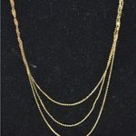 Vintage Unique Braided Layered Gold Tone Choker Round Spring Clasp Necklace Photo 1