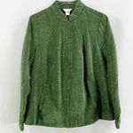 Christopher & Banks C. J BANKS BY Green Floral Zip Up Jacket Photo 9