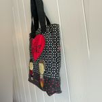 Rare Modern Vintage 2009 Angry Little Girls By Leia Lee Fabric Tote Handbag Bag Red Photo 1