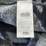 Lucky Brand  Small Draped Cardigan Abstract Open Front Long Sleeve Stretch Blue Photo 6