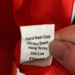 Sweet Wanderer light sleeveless button down top bright red size L Photo 8