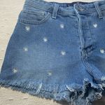 Hollister Denim Shorts Women's 27 Blue Daisy Floral All Over Print High Rise Mom Photo 6