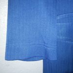 Maggy London  4 Silk Wool Vintage Long Sleeved 4-Pocketed Lapis Blue Shirt Dress Photo 2