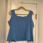 Mixit  Size XL Robin Egg Blue Cropped Stretch Square Neck Tank Top Photo 6