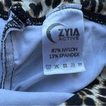 Zyia Active Womens Scrunchy High Rise Leopard Ruched Back Leggings Size 6 Photo 6