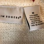 kim rogers Kim Rodgers White Beaded Reindeer Snowman Ugly Christmas Sweater Vest Medium Photo 1