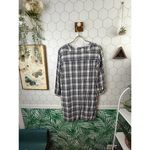 Madewell  Artiste Blue Plaid Tunic Shirt Dress - Size - XS Photo 3
