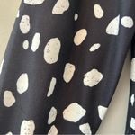 Boutique ⭐️ Talia long sleeve black top with white polka dots size large NEW Photo 12