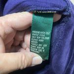 Ralph Lauren Lauren 1/4 zip velour pullover jacket, zipper pockets,purple size L Photo 6